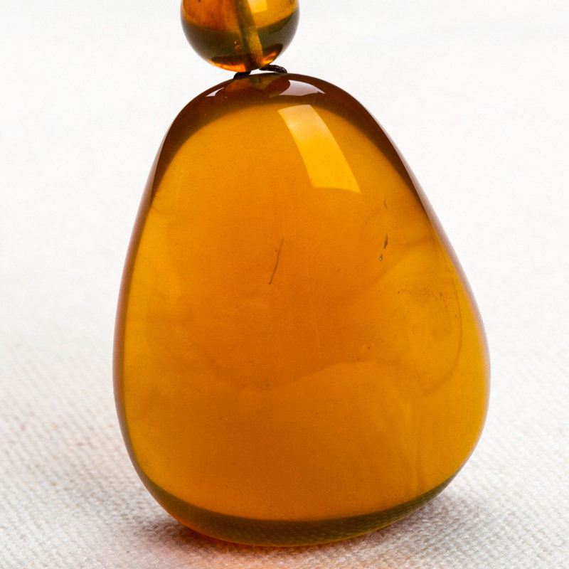 27.8g(带绳重)天恒 天然缅甸琥珀 茶珀【裸石】挂件
