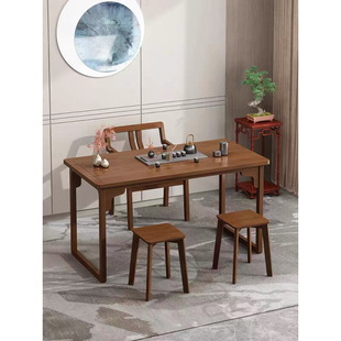 新中式阳台茶桌椅组合家用客厅禅意泡茶小桌子小户型办公室小茶桌