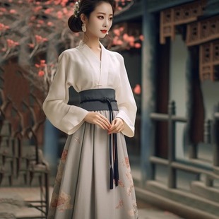 新中式国风裙子马面裙小个子日常夏季女套装新款改良汉服成人宋制