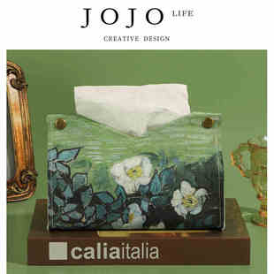 JOJO'S L. PD·Painting·纸巾盒家用客厅车载抽纸盒轻奢风丨油画