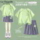 拉夏贝尔女童套装夏季2025新款童装薄款运动服两件套儿童速干衣服