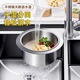 天鹅水槽沥水篮不锈钢厨房挂式置物沥水架干湿分离挂钩垃圾过滤篮