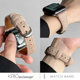 KASO毛呢椭圆扣小蛮腰细款适用苹果手表iwatch9表带高级感s10女款秋冬applewatch小众创意Ultra真皮毛绒面