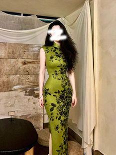 中华娘改良旗袍改良年轻款少女日常可穿新中式国风绿色连衣裙夏季