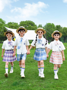 jk制服短袖套装夏季小学生校服春秋装幼儿园班服学院风裙子演出服