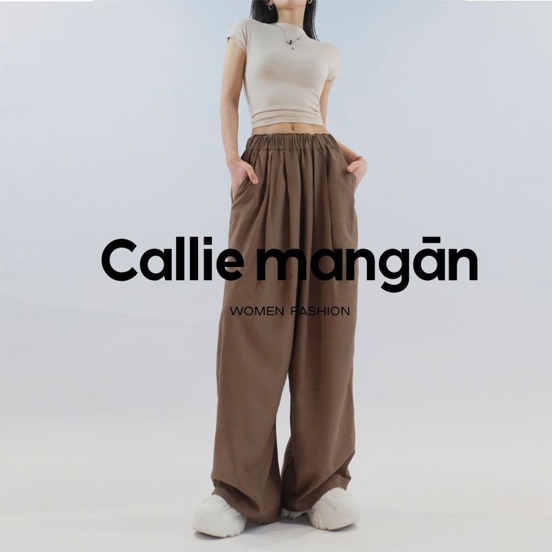 Callie mangan/凯丽梅根山本裤女阔腿裤薄款慵懒春季透气垂感设计