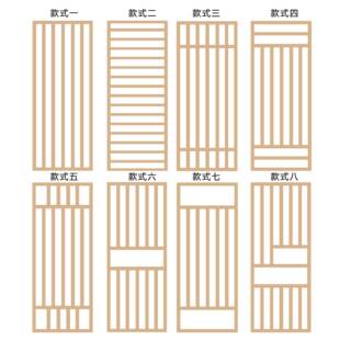 北欧屏风客厅实木木条日式入户进门玄关隔断现代简约木格栅小户型