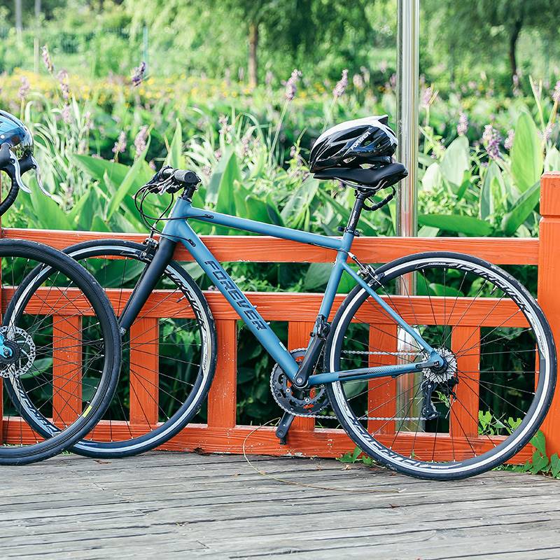 店长自用款永久牌平把公路自行车16速竞速赛车700c破风超轻