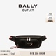 【官方正品】Bally/巴利男士黑色休闲尼龙腰包斜挎包6231749