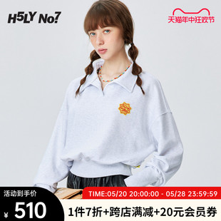 【Made in Korea】H5LY NO7 女士外套薄款POLO卫衣女 holynumber7