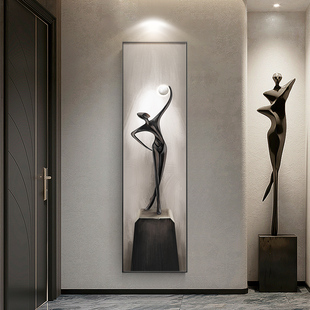 艺术玄关画装饰画现代简约客厅创意挂饰走廊过道挂画轻奢壁画抽象