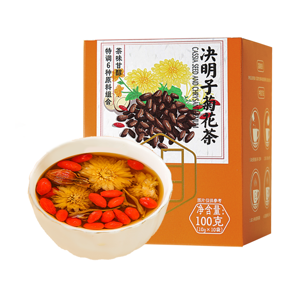 盒马盒补补 决明子菊花茶 10g*10袋泡茶独立袋装养生茶滋补