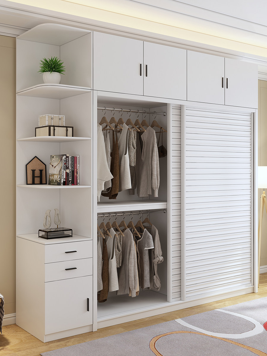 cbd推拉门衣柜卧室家用现代简约卧滑门储物柜收纳柜子移门衣橱