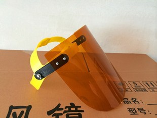 电焊工点焊防护面罩头戴式轻便加厚焊眼镜专用透明焊帽炒菜防油烟
