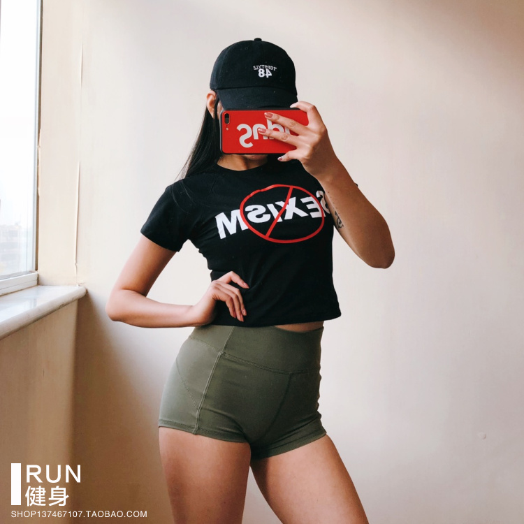 AA Letters T-shirt Cheerleading Jazz Sports fitness Tight fitting female Short sleeved Short paragraph Luyao Clearancein the Sportswear/Casual Clothing , Fitness Apparel , Fitness clothing category - from Buy2taobao.com to provide professional Taobao agent buy service