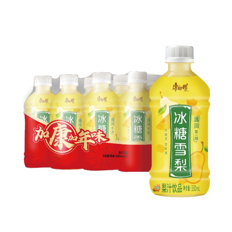 康师傅冰糖雪梨330ml*12瓶整