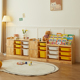 儿童玩具收纳柜婴儿收纳架宝宝实木整理柜抽屉式绘本置物架大容量