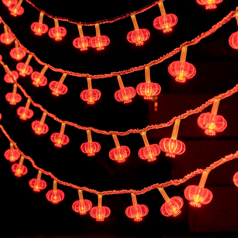 新年彩灯家用过年阳台挂饰灯笼闪灯串灯led乔迁之喜氛围装饰灯饰