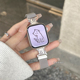 适用applewatch苹果手表iwatch表带猫狗s10不锈钢s9米兰se春夏天ultra轻奢s8小众高级感透气可爱女生新款磁吸