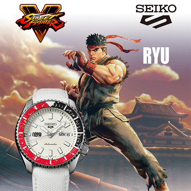 seiko精工手表男街霸5冠军系列ip限量联名款机械表男表srpf19k1