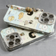 可爱卡通小狗适用苹果15promax手机壳带链条iPhone14新款15pro小众16Promax硅胶13女12全包镜头14pro防摔plus