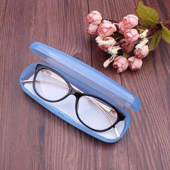 塑料眼镜盒收纳盒旅行超轻简约方便携带抗压抗摔纯色镜盒子
