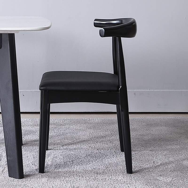 新品北欧实木餐椅现代简约时尚咖啡酒店会议洽谈家用饭桌椅白蜡木
