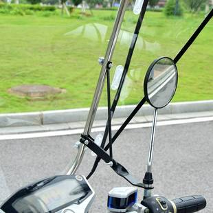 小电动单车电瓶车挡雨棚篷自行车防晒防雨遮阳无后视镜挡风罩车棚