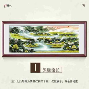 抖音有山无水泰山日出挂画办公室靠山图客厅装饰画旭日东升国画山