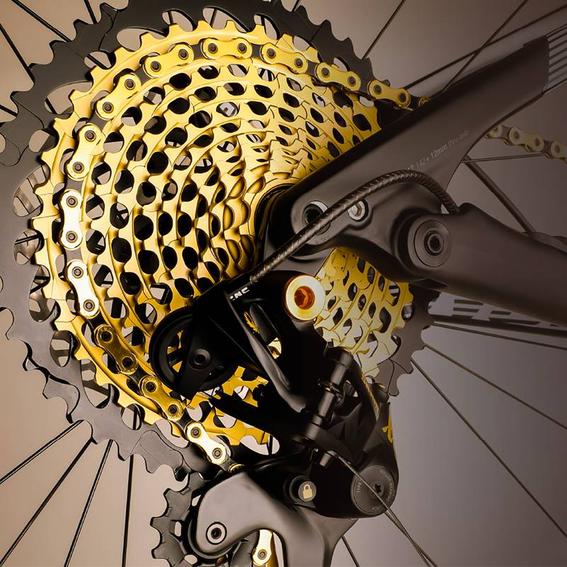 台湾桂盟kmc自行车链条山地车公路车89101112速骑行单车链子自行车