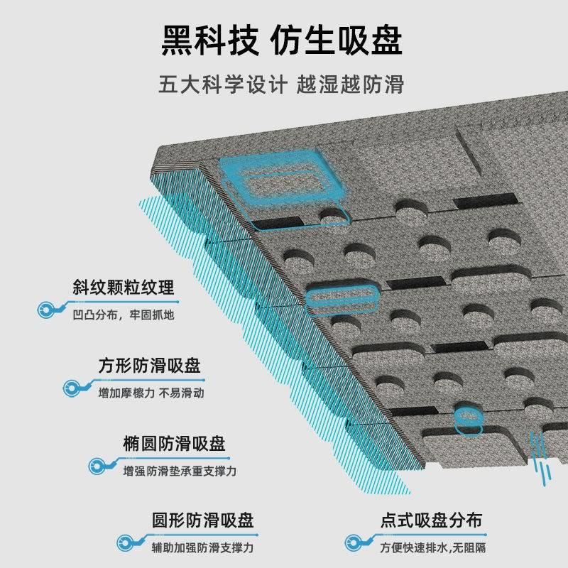 133生浴室防垫脚石淋浴房防滑石淋浴房地板石卫间防石滑滑垫脚防