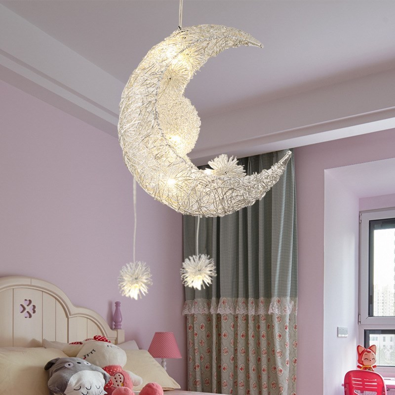 Star Moon Night Light Children Room Warm European Style LED