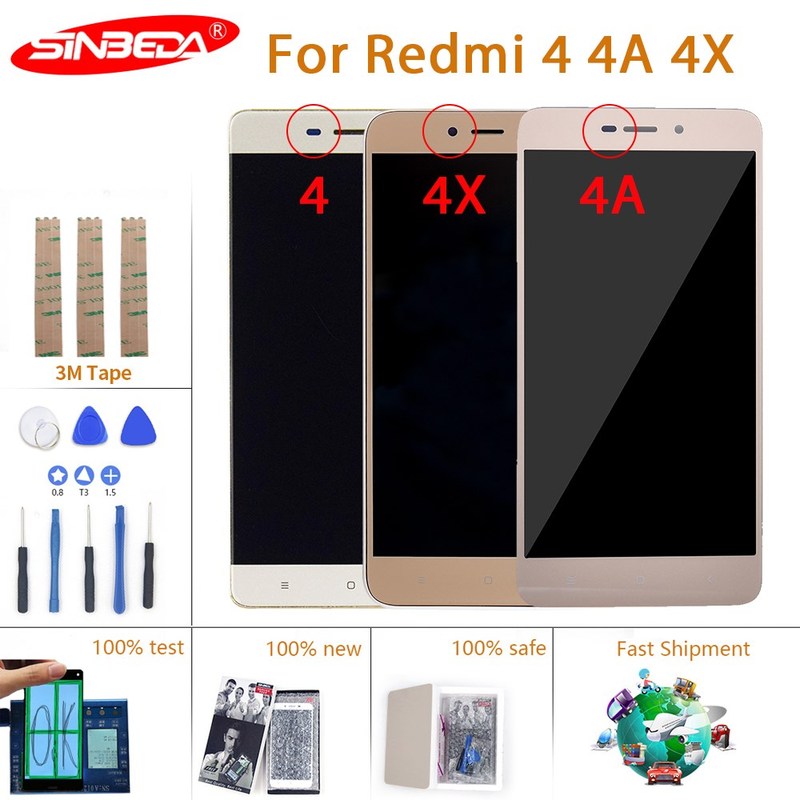 Original For Xiaomi Redmi 4 4A 4X LCD Display Touch Screen D