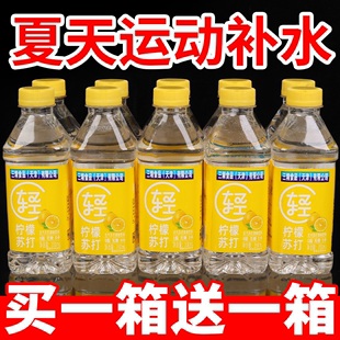 买一送一苏打水整箱特价批350ml*12瓶无糖弱碱性0糖0脂网红小瓶装