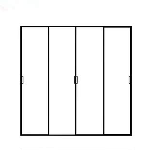 厨房推拉门窄边吊轨三联动镁铝合金阳台客厅隔断玻璃门卫生间pd门