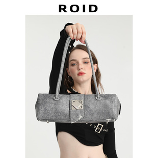 ROID真皮包包女名牌女士年今年流行的小众设计师独特小包包法棍包