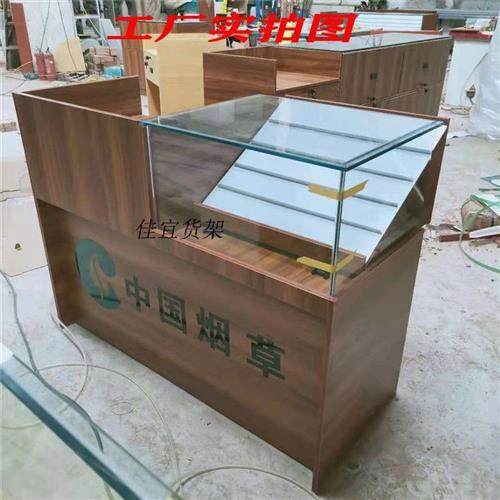 新款木质烟柜转角烟柜组合多功能小超市带收银台烟柜便利店烟酒柜