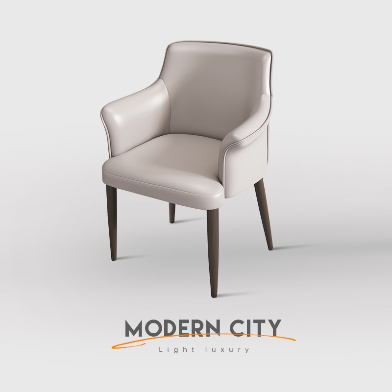 现代都市意式餐椅家用简约轻奢高级感北欧酒店餐厅餐桌靠背椅子