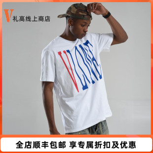 VLONE 背后大logoT恤 男女同款 白蓝色