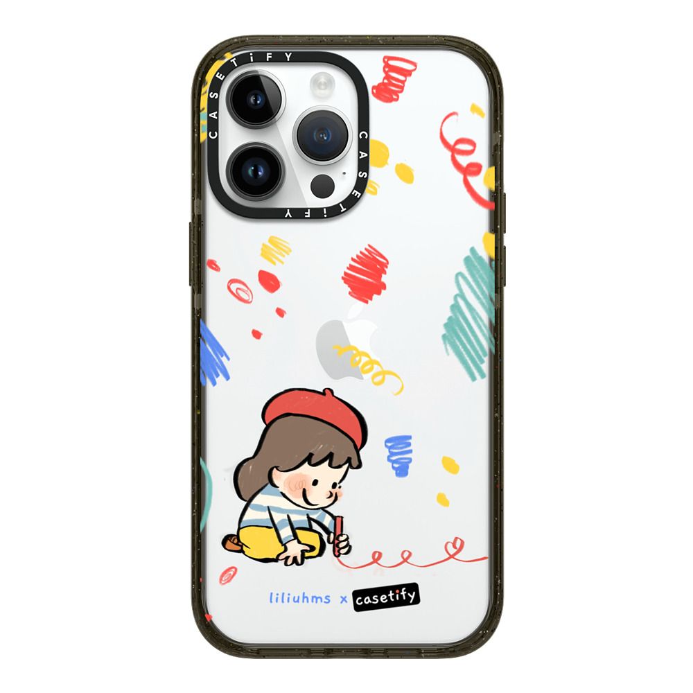 绘画小女孩casetify适用苹果iphone14 pro max手机壳13卡通可爱12