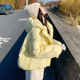 黄色短款羽绒服女冬季2024新款女款女士轻薄款爆款独特超好看外套