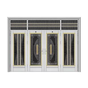 304不锈钢门入户大门家用四六开子母进户乡村双开农村自建房庭i.
