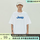 Jeep吉普美式简约字母印花短袖男士2024夏季新款宽松纯棉休闲t恤