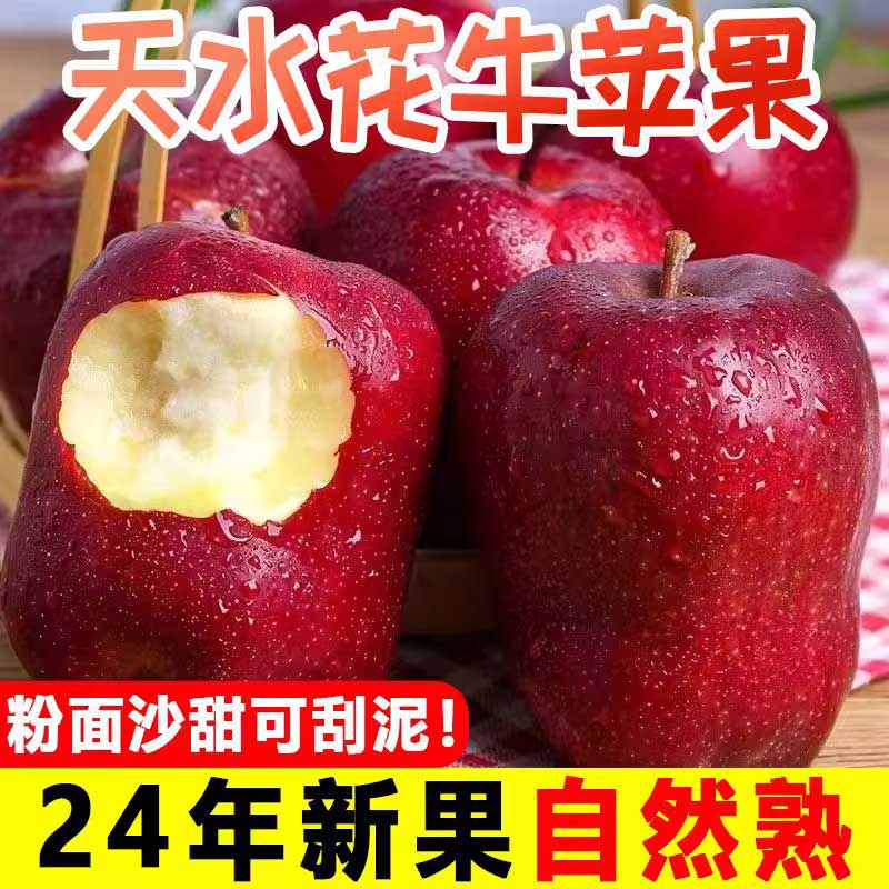 甘肃天水花牛苹果10斤新鲜水果整箱