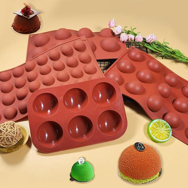 Silicone Mold Baking Pan for Pastry Molds Chocolate Sphere B