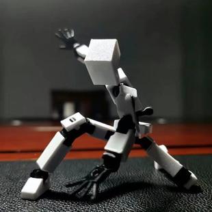 微缩小人3d打印小人多关节可动机械人偶办公桌面模型摆件小东西玩