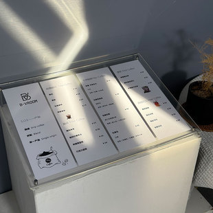 菜品菜单价目表设计制作a4菜单夹桌面立式咖啡店奶茶店展示牌打印