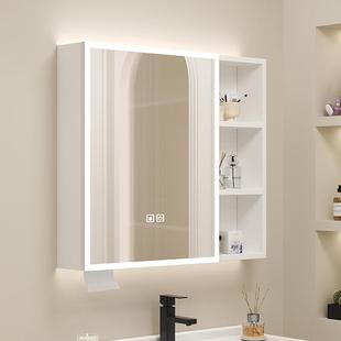 太空铝智能浴室镜柜单独卫生间挂墙式一体收纳镜箱美妆置物架镜子
