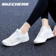 Skechers斯凯奇女鞋运动鞋夏季新款小白鞋网面透气休闲减震跑步鞋