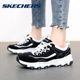 Skechers斯凯奇运动鞋女鞋官方旗舰夏季新款增高厚底老爹鞋熊猫鞋